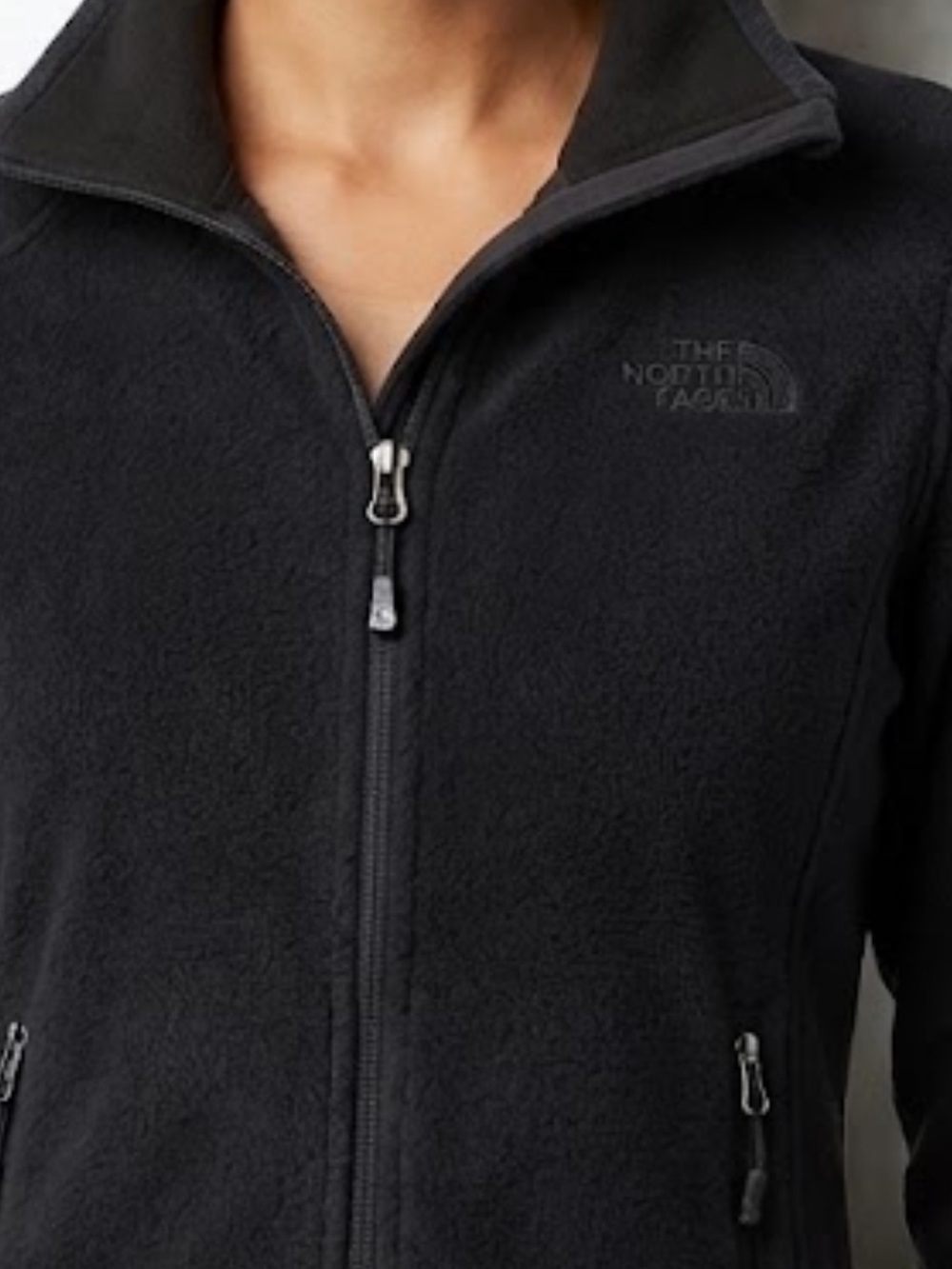 The North Face Women’s Black Full-Zip Teddy Fleece Jacket NWT - Picture 2 of 5